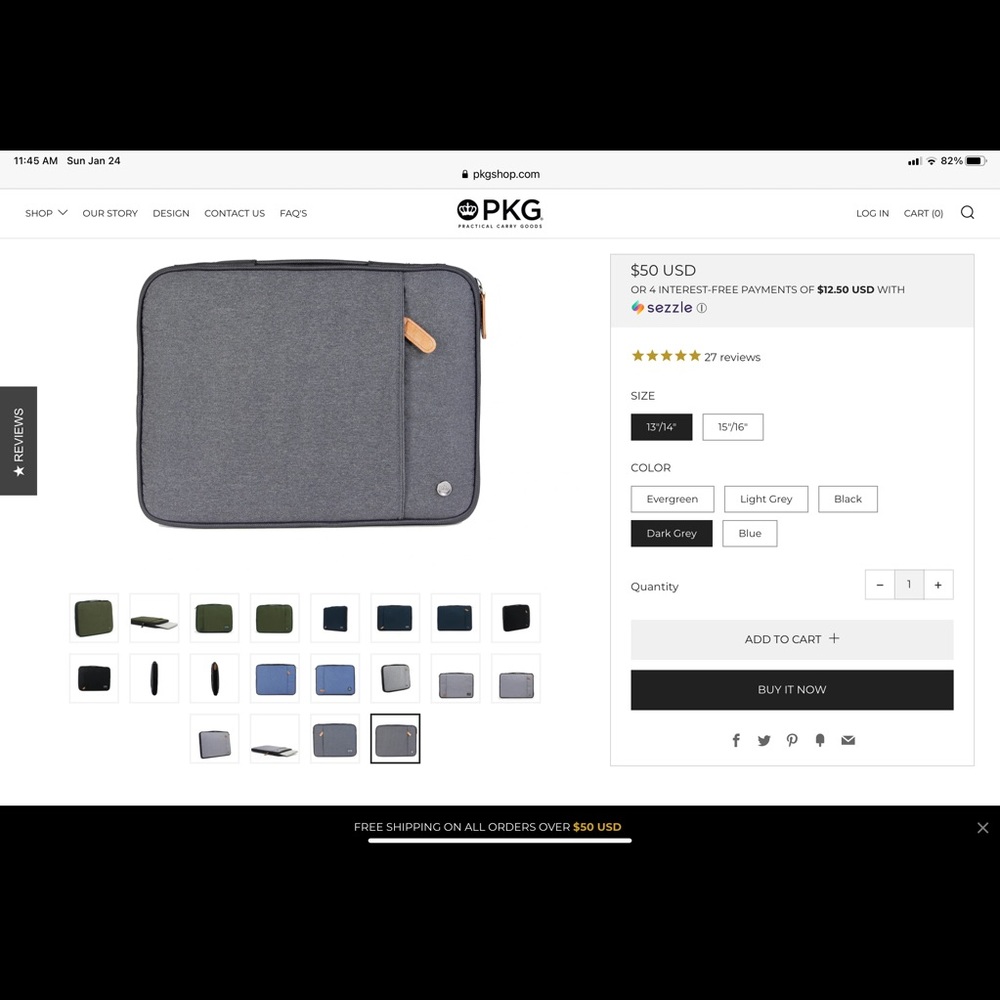 PKG Stuff II Laptop Sleeve